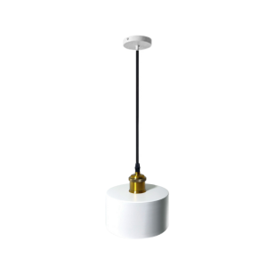 Lampara De Techo Canope Blanca Porta Ampolleta E27 Modelo Morava