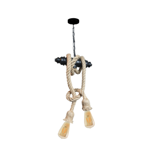 Lampara De Techo Porta Ampolleta 2 Soquete E27 Modelo Yute Sina