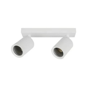 Foco Porta Gu10 Doble Blanco Sobrepuesto Led Modelo Altair Ii
