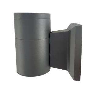 Aplique Led Exterior Gris Modelo Kapelle Cilindro Ip54 Simpleporta Gu10
