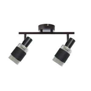 Aplique Negro Doble Porta E14 Negro Led Modelo Zaurak