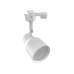 Foco Porta Gu10 Blanco A Riel  Monofasico Modelo Elnath
