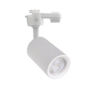 Foco Porta Gu10 Blanco A Riel  Monofasico Modelo Aquila