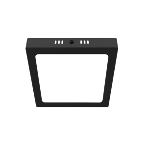 Panel Sobrepuesto Negro Pro Cuadrado 12w Neutro 4000k