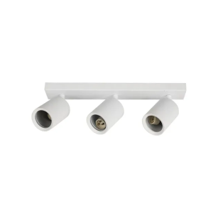 Foco Porta Gu10 Triple Blanco Sobrepuesto Led Modelo Altair Iii