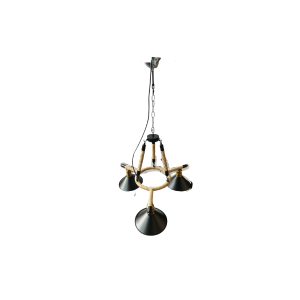 Lampara De Techo  Porta Ampolleta E27 X3 Modelo Yute Victorien