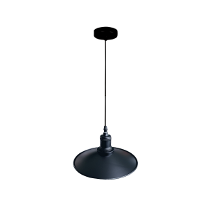 Lampara De Techo Negra Porta Ampolleta E27 Modelo Sigis