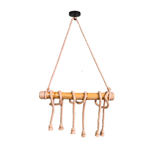 Lampara De Techo Porta Ampolleta De 6 Soquete E27 Modelo Yute Sian