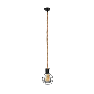 Lampara De Techo Porta Ampolleta E27 Modelo Yute Siegburg