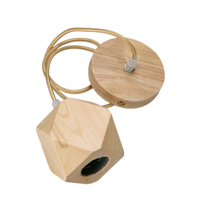 Soquete Madera Porta Ampolleta E27 Modelo Beteigeuze I Und