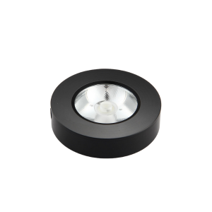 Panel Led Sobrepuesto Redondoondo Negro 5w Frio 6000k Modelo Olaf