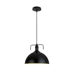 Lampara De Techo Negra Porta Ampolleta E27 Modelo Antares