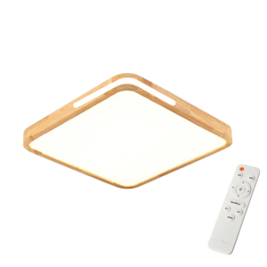 Lampara Cuadrada 48w 400mm Urvi Mdf Clara 3000-4000-6000k C/Control
