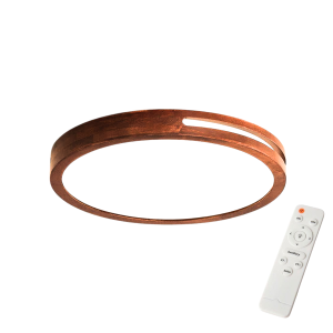 Lampara Led Moderna Con Control Redondoondoondo Sobrepuesta 36+36w 400mm  Oscura Uro 3000k-4000k-6000k Modelo Urvi