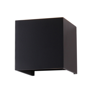 Aplique Led Doble 2x4w 3000k Negro Modelo Eos Ii