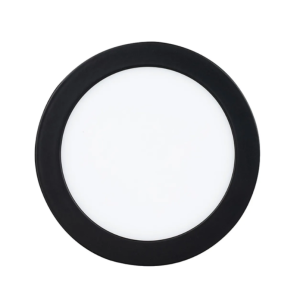 Panel Sobrepuesto Pro Negro Redondo 12w Frio 6000k