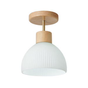 Lampara Porta Ampolleta E27 D Modelo Madera Tahti Ii