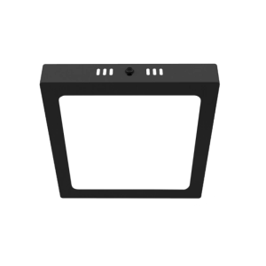 Panel Sobrepuesto Negro Pro Cuadrado 18w Calido 3000k