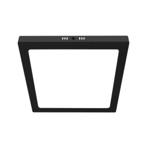 Panel Sobrepuesto Negro Pro Cuadrado 24w Calido 3000k