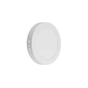 Panel Sobrepuesto Redondo 12w Calido 3000k