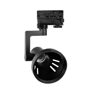 Foco Trifásico Negro Porta Ampolleta E27 Haedi Ii