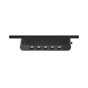 Foco Riel Monofasico Negro 24° Movil 10w 220v 4000k Cygnus