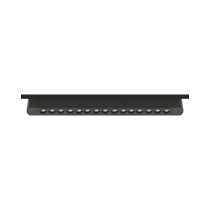 Foco Riel Monofasico Negro 24° Movil 30w 220v 4000k Cygnus