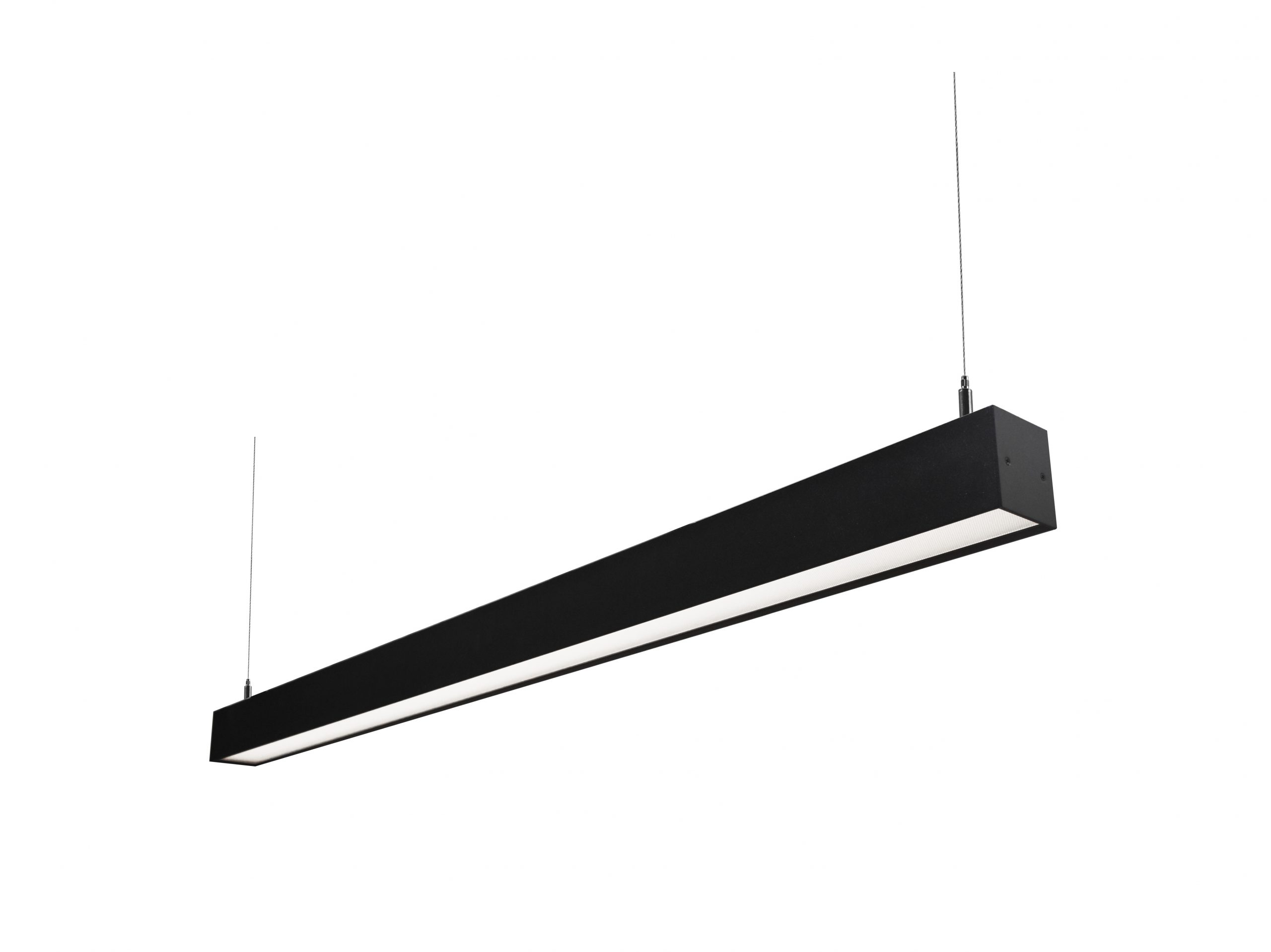 Lineal Led Negro 5070 40w Neutro 4000k Driver Osram Modelo Constanz
