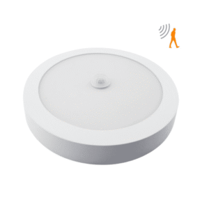 Panel Sobrepuesto Pro Con Sensor De Movimiento Redondoondo 18w Frio 6000k