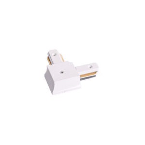 Conector L Riel Monofasico Blanco Modelo Paladio