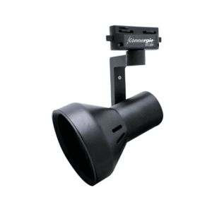 Foco Monofasico Negro Porta Ampolleta E27 Modelo Haedi