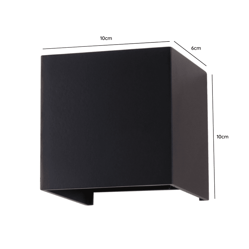 Aplique Led Doble 2x4w 3000k Negro Modelo Eos I - Imagen 2