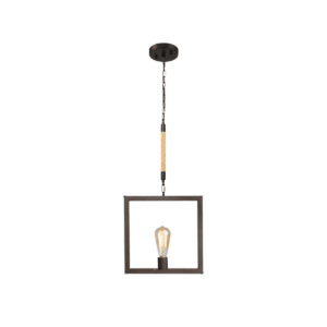 Lampara De Techo Negra Porta Ampolleta E27 Modelo Kraz