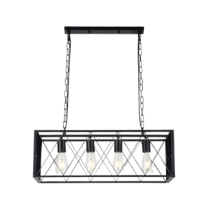 Lampara De Techo Porta Ampolleta 4 Soquetes E27 Modelo Kuma