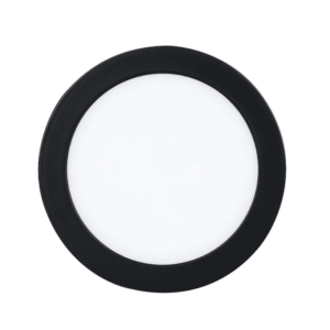 Panel Sobrepuesto Pro Negro Redondo 12w Neutro 4000k