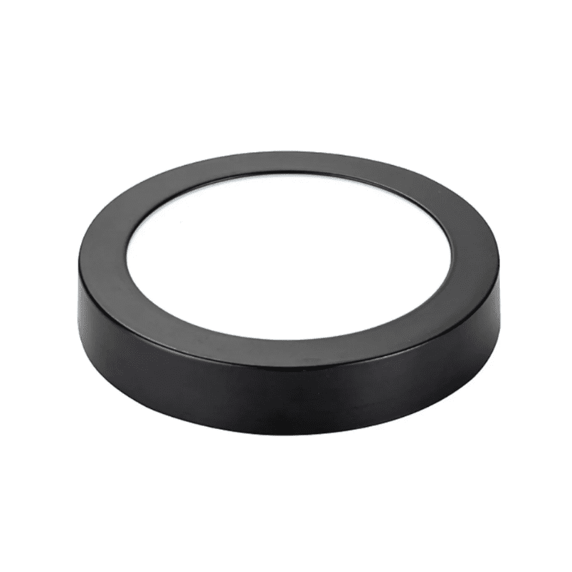 Panel Sobrepuesto Pro Negro Redondo 6w Calido 3000k - Imagen 2