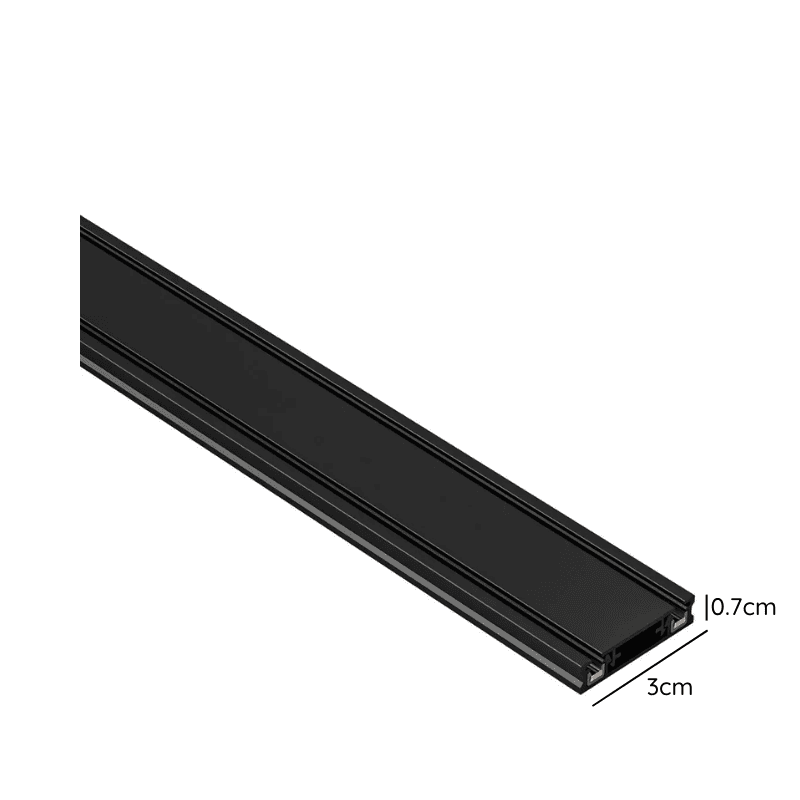 Riel 2 Metro 48v Negro Modelo Cygnus - Imagen 2