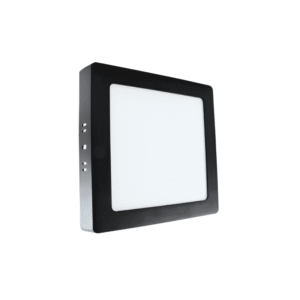 Panel Sobrepuesto Cuadrado Negro 18w Frio 6500k