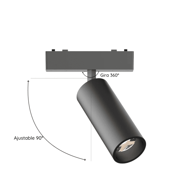 Foco Riel Magnetico 20w 48v 3000k Cygnus - Imagen 5