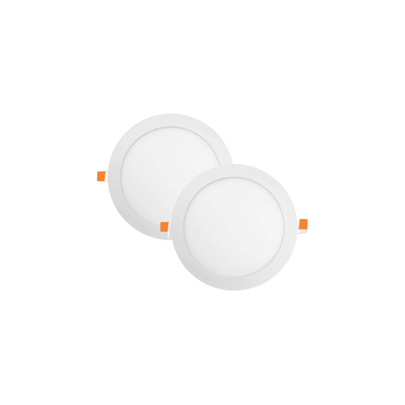 Pack 2 Panel Led Redondo 12w Neutro 4000k