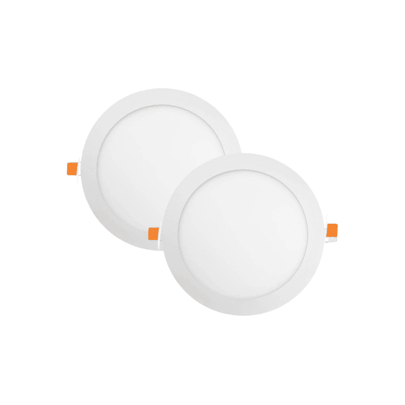 Pack 2 Panel Led Redondo 18w Neutro 4000k
