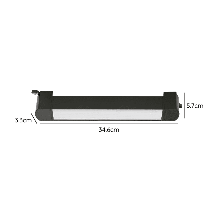 Foco Riel Monofasico Negro Empavonado Movil 20w 220v 4000k Cygnus - Imagen 3