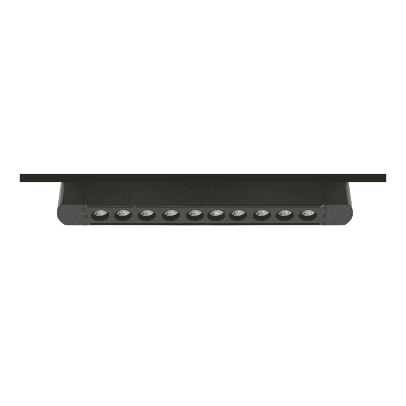 Foco Riel Monofasico Negro 24° Movil 20w 220v 4000k Cygnus