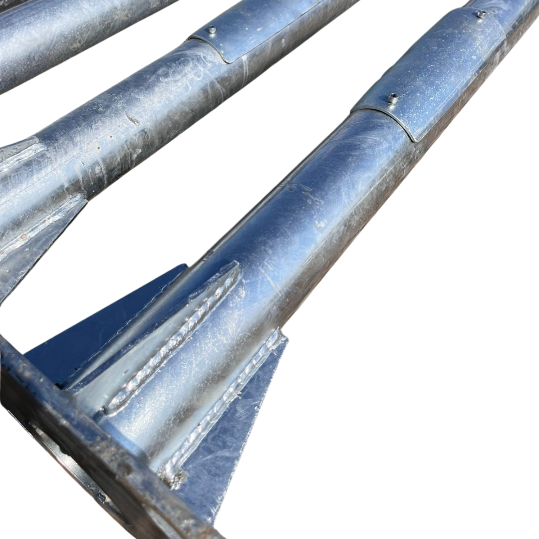 Poste tubular 5 metros galvanizado 4" - Imagen 2