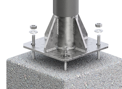 Poste tubular en oferta 4 metros galvanizado - Imagen 2